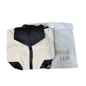 Deux Lux demi backpack beige black‎